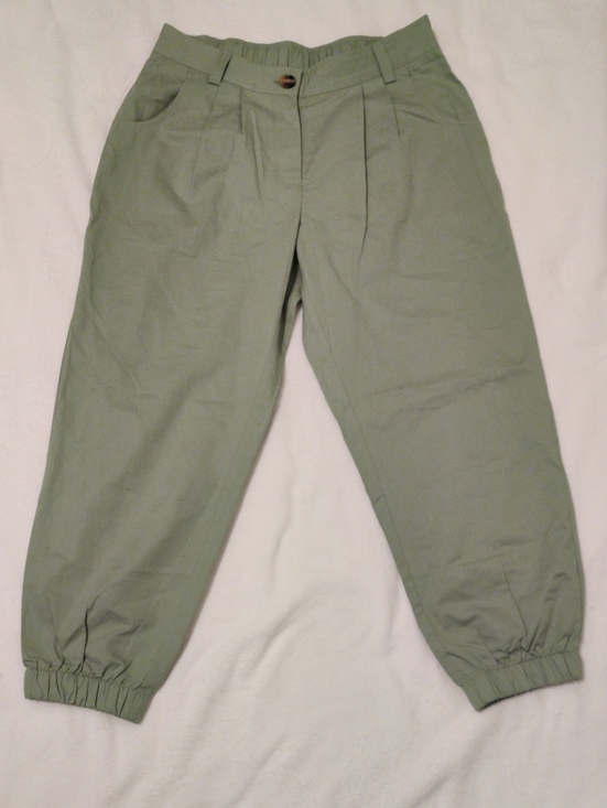 HALARA Pants - HALARA Light Sage Elastic-Cuff Chino Pants
